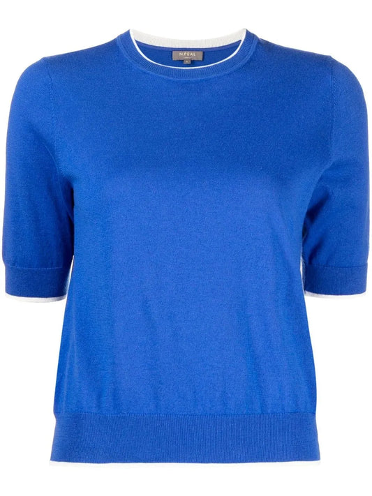 Fine Knit Cotton-Cashmere Top