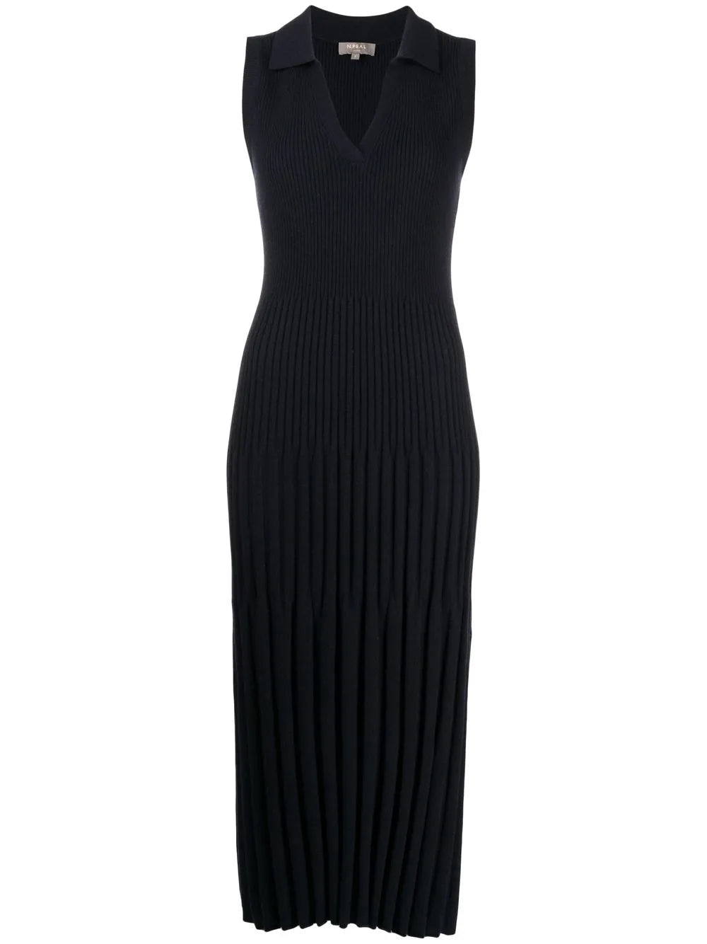 Ribbed-Knit Cashmere Midi Dress