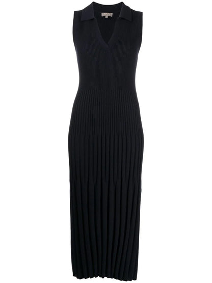 Ribbed-Knit Cashmere Midi Dress
