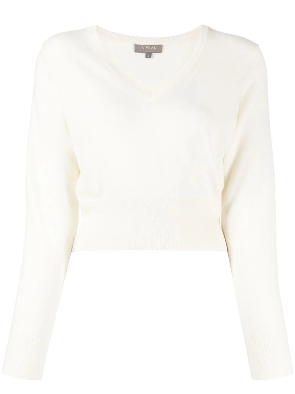 Cropped V-Neck Jumper