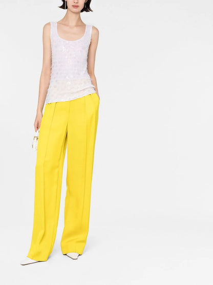 Sequin-Embellished Tank Top
