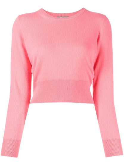 Round-Neck Organic Cashmere Jumper