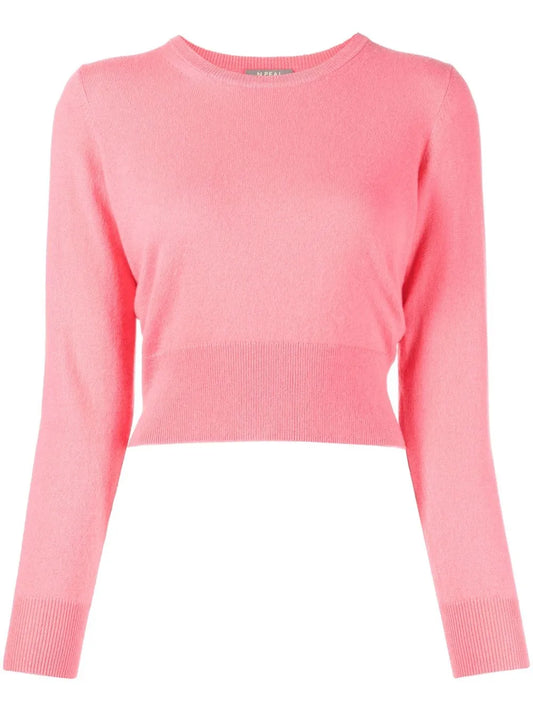 Round-Neck Organic Cashmere Jumper