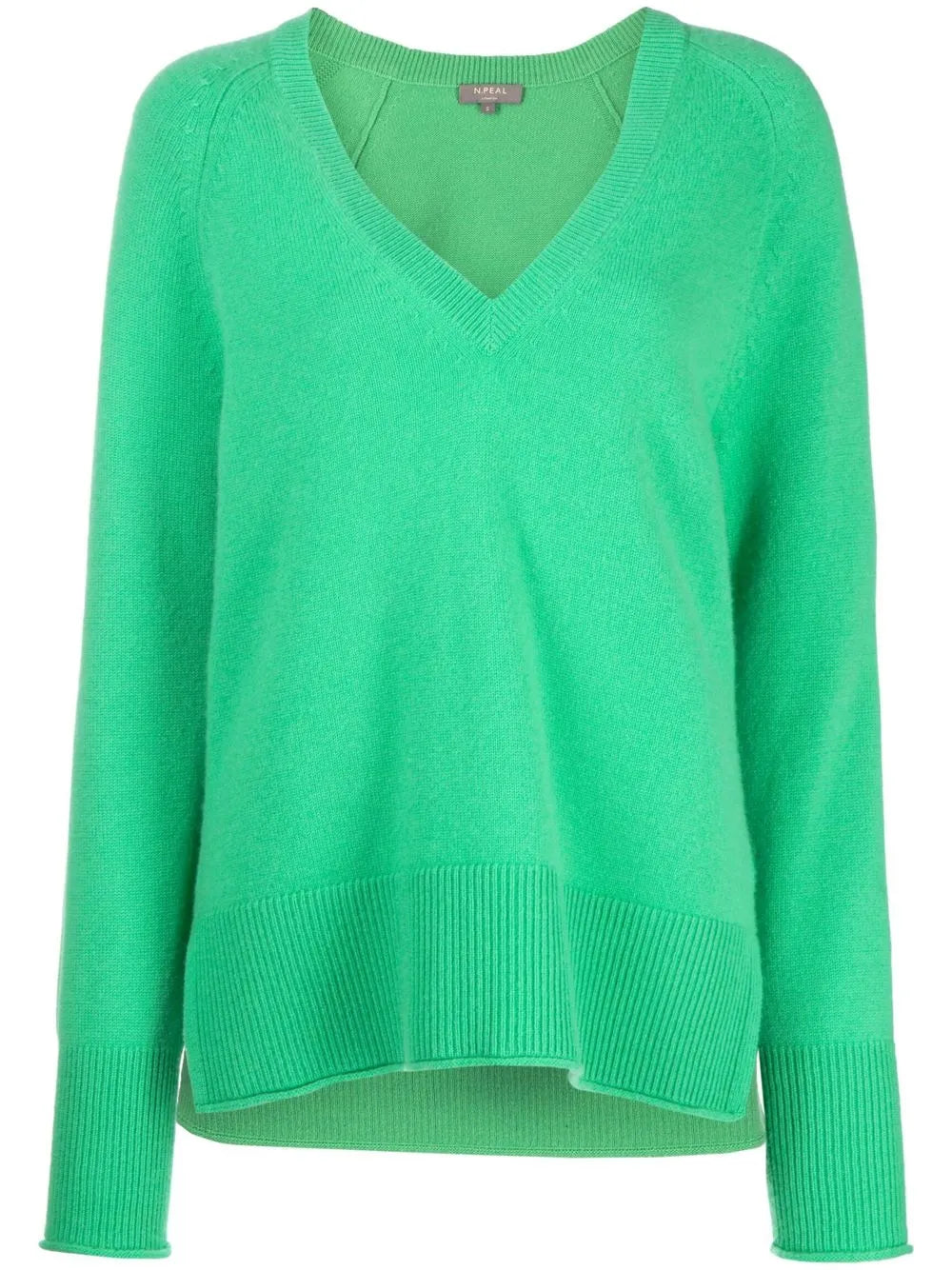 Fine-Knit V-Neck Jumper
