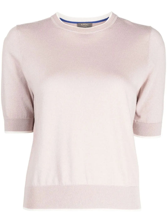 Fine Knit Cotton-Cashmere Top