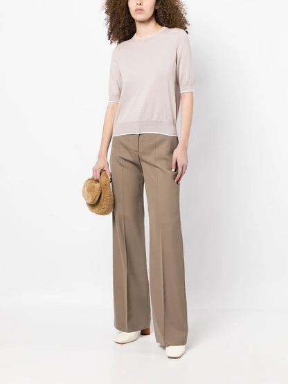 Fine Knit Cotton-Cashmere Top