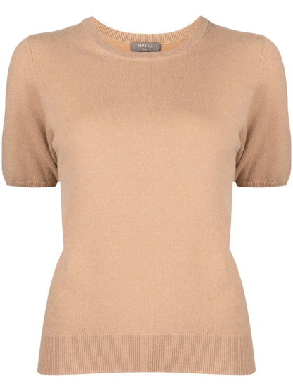 Short-Sleeved Cashmere Top