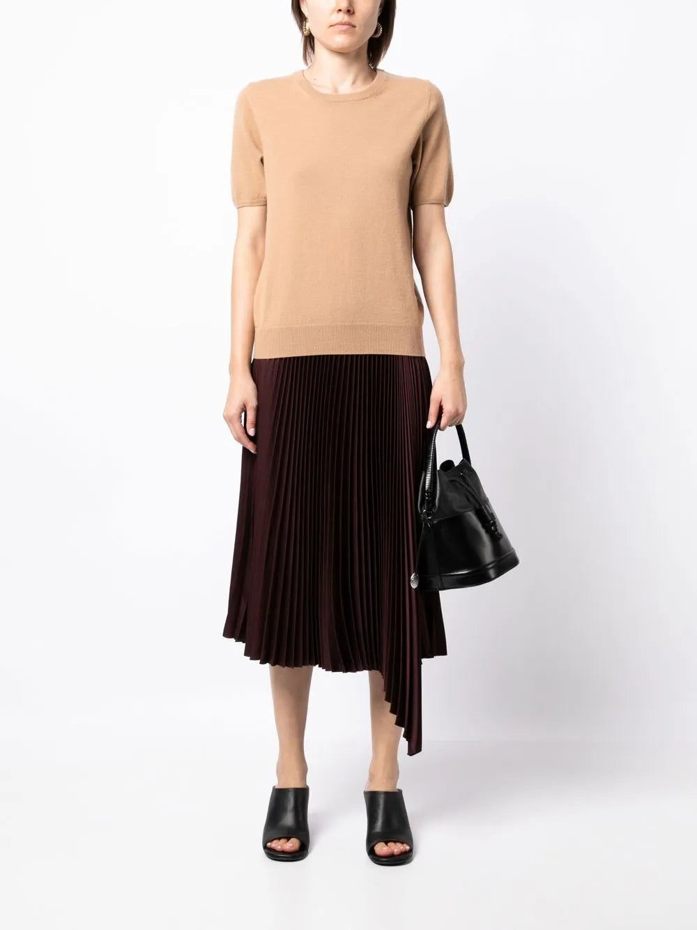 Short-Sleeved Cashmere Top
