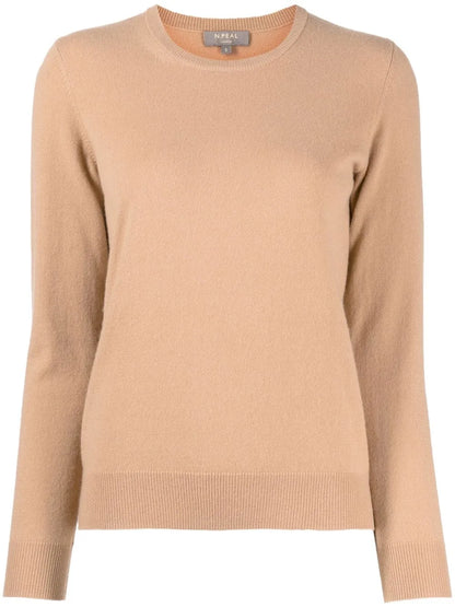 Ribbed-Knit Long-Sleeved Sweater