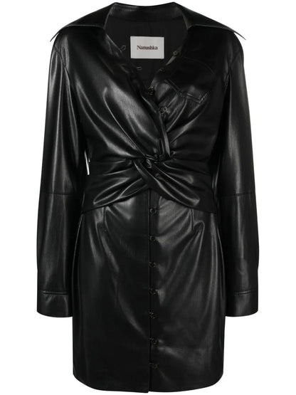 Marto Faux-Leather Minidress