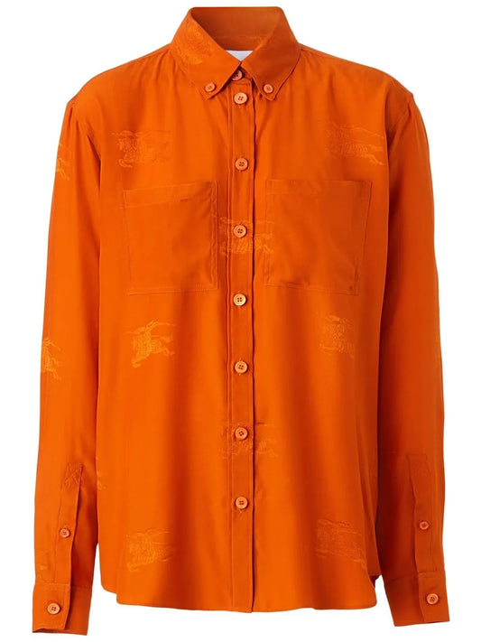 Logo-Embroidered Long-Sleeve Shirt