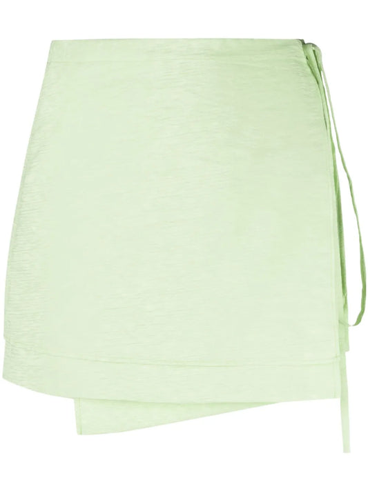 Wrap-Detail Miniskirt