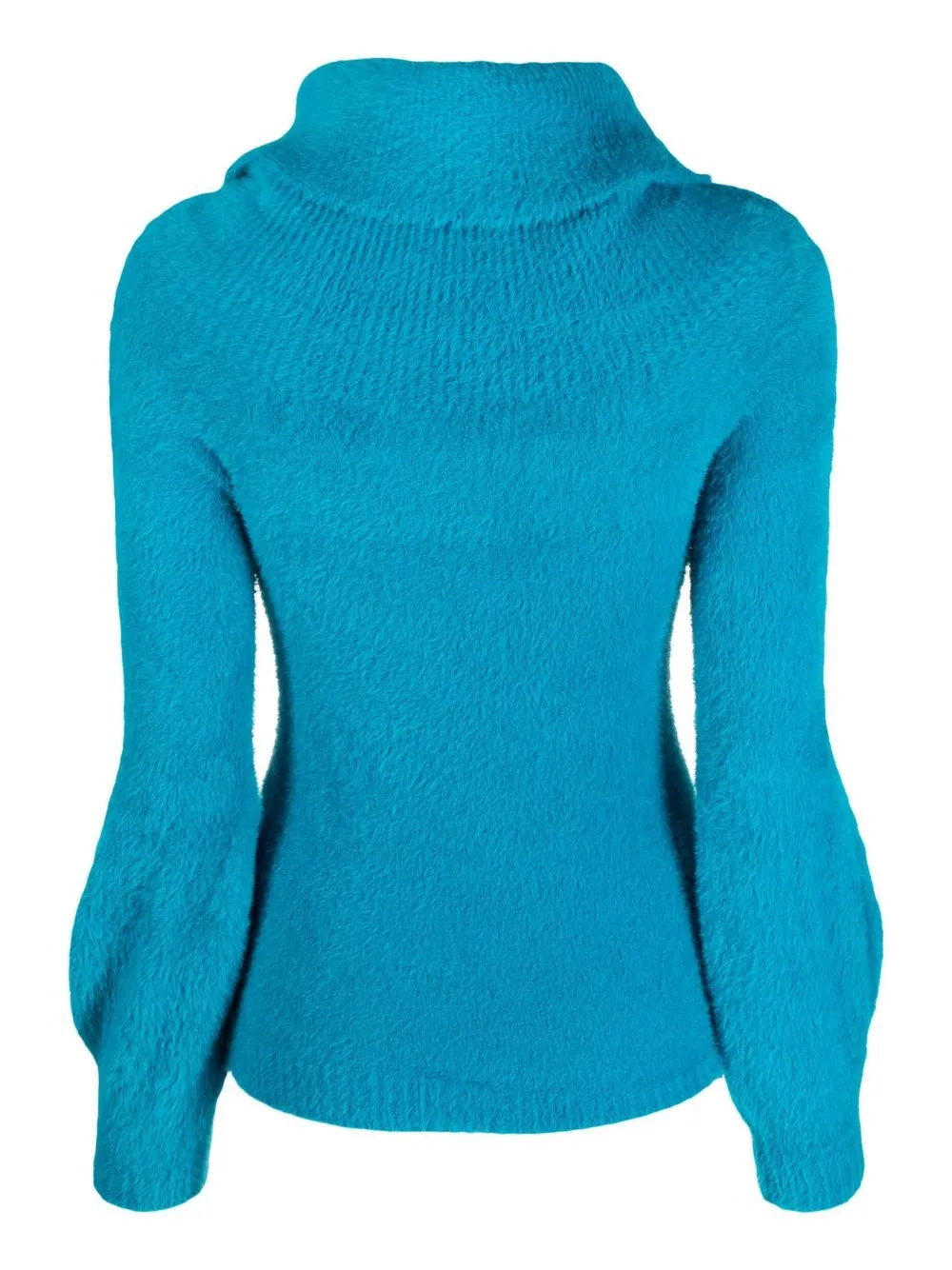 Roll-Neck Puff-Sleeve Jumper