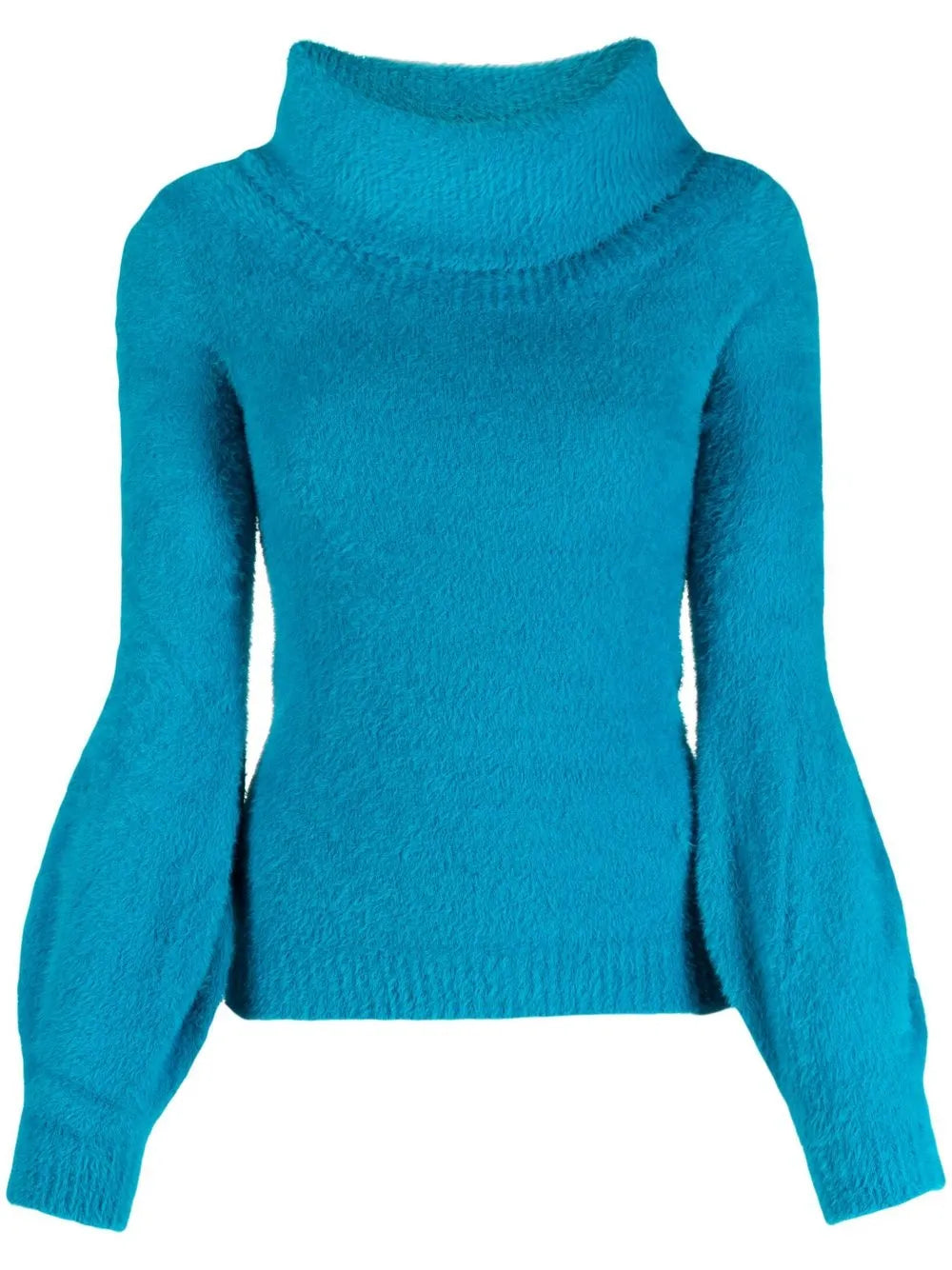 Roll-Neck Puff-Sleeve Jumper