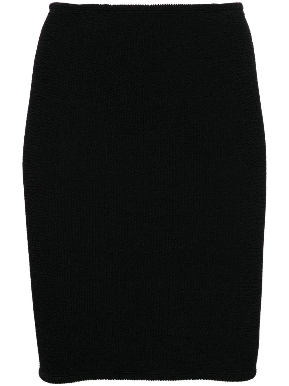Crinkled-Finish Mini Skirt