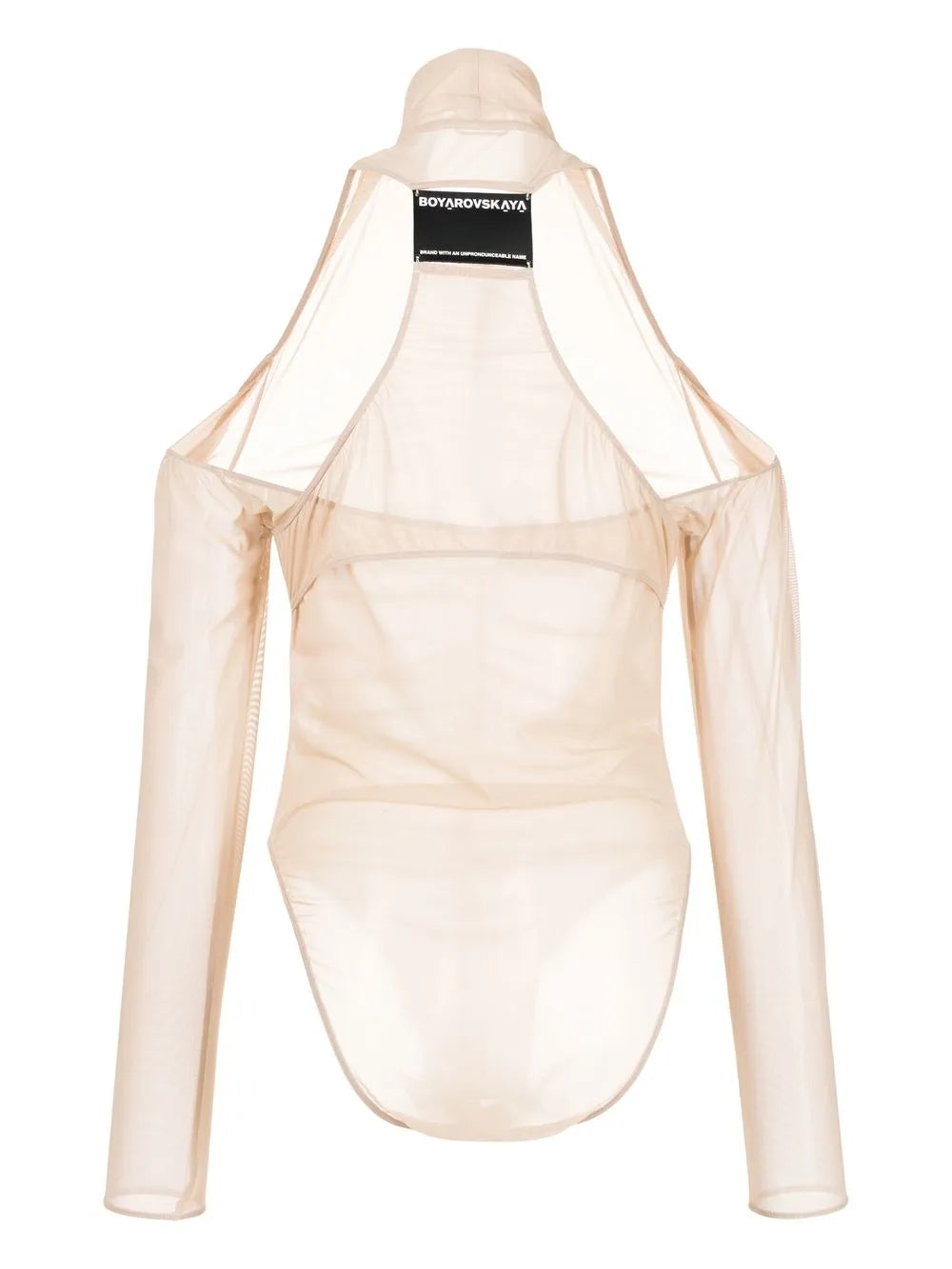 Ruched Mesh Bodysuit