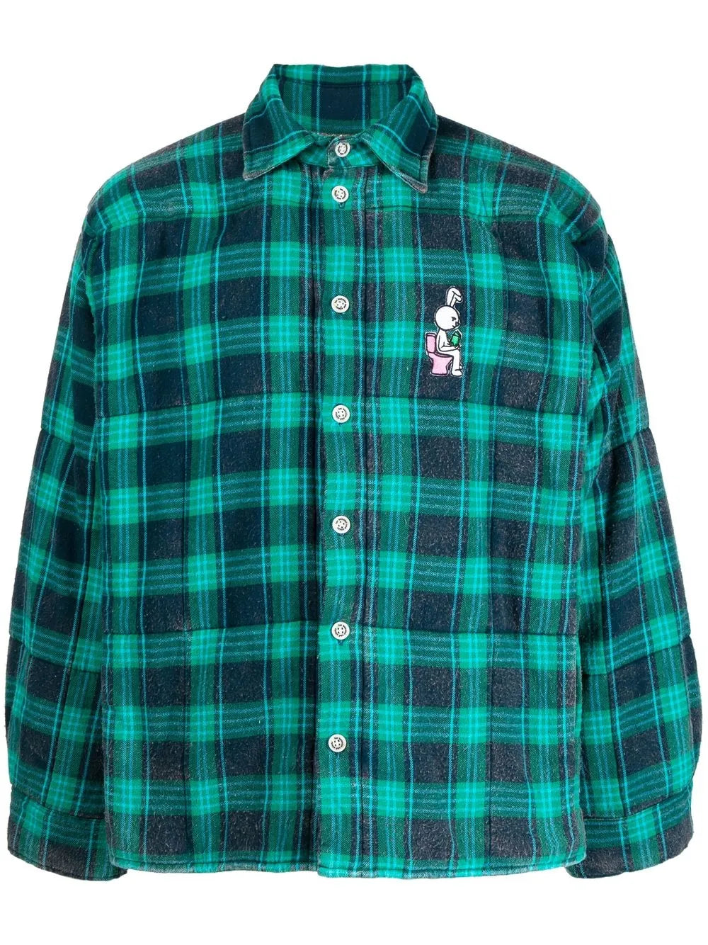Bunny Appliqué-Detail Shirt Jacket