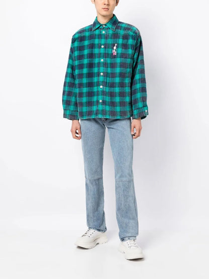 Bunny Appliqué-Detail Shirt Jacket
