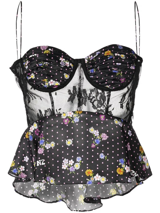 Panelled Camisole Top