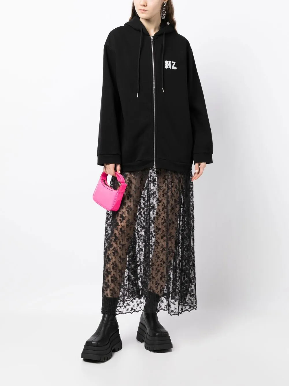 Combo Logo-Print Hoodie Dress