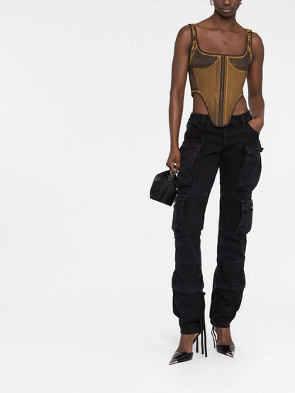Mid-Rise Straight-Leg Jeans