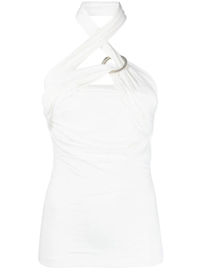 Draped Halterneck Top