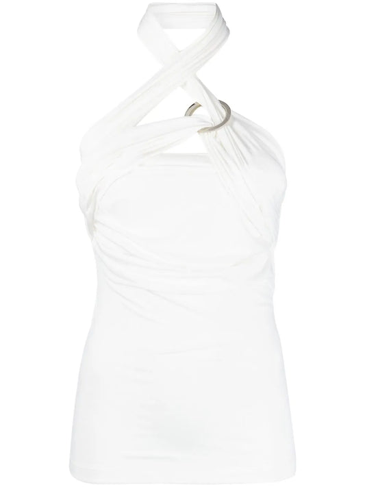 Draped Halterneck Top