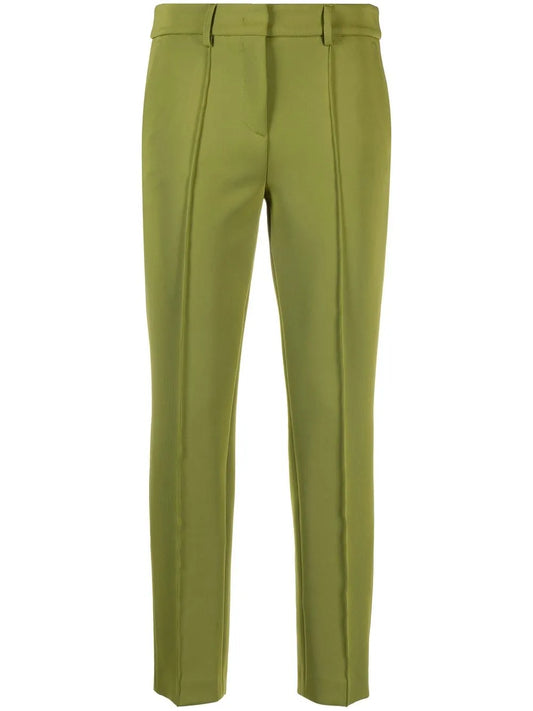 Cropped Straight-Leg Trousers