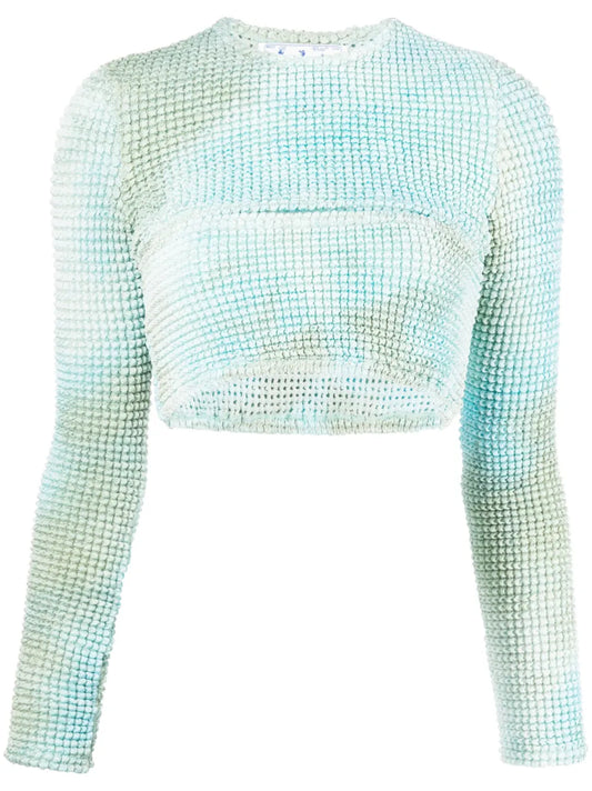 Double Tie-Dye Cut-Out Top