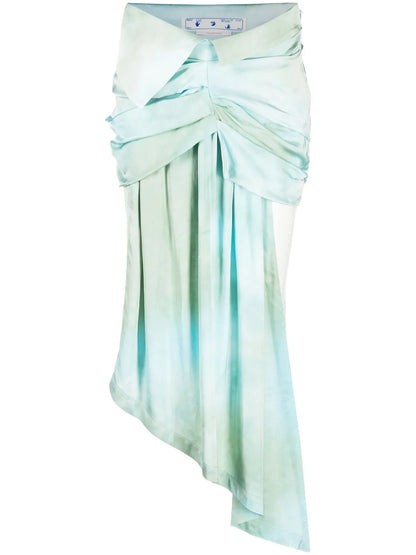 Ombré-Effect Dual-Tone Skirt