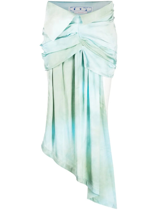 Ombré-Effect Dual-Tone Skirt