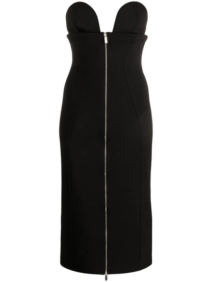 Strapless Midi Dress