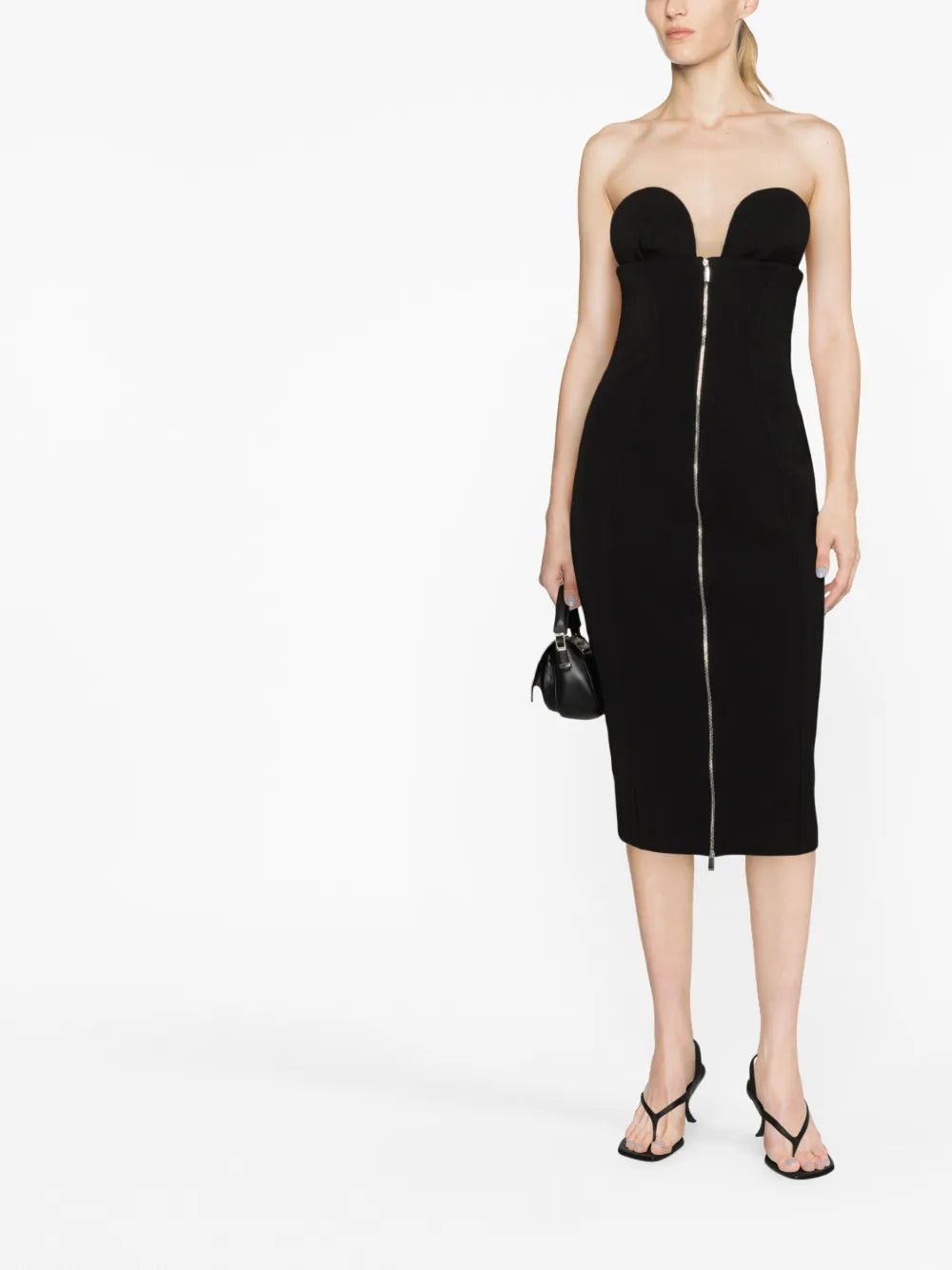 Strapless Midi Dress