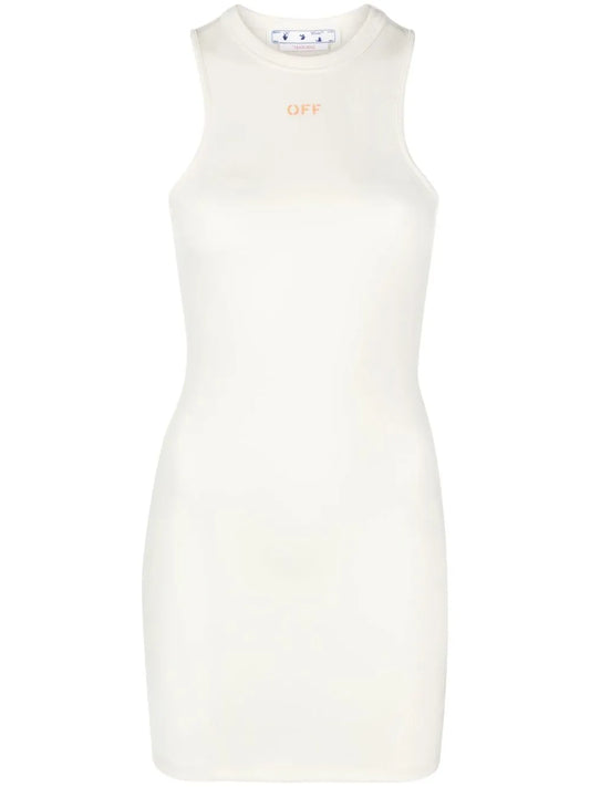 Sleek Rowing Logo-Print Minidress