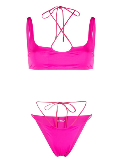 Logo-Print Bikini
