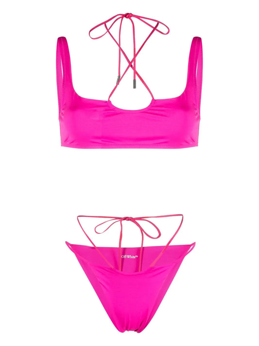 Logo-Print Bikini
