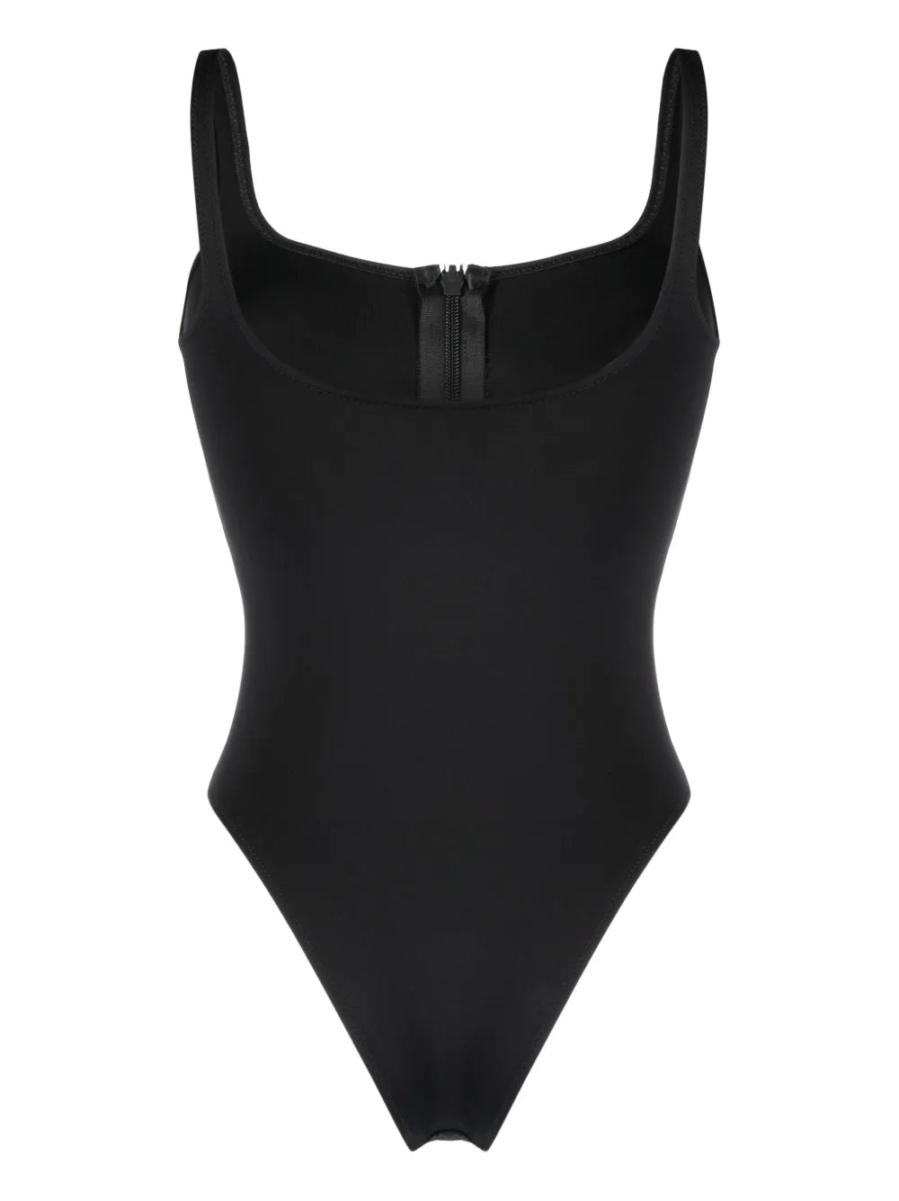 Logo-Print Zip-Up Swimsuit