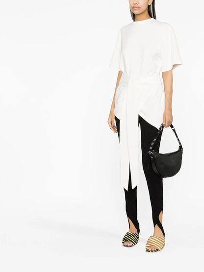 Tie-Front Short-Sleeve T-Shirt