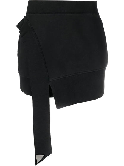 Asymmetric Hem Pencil Skirt