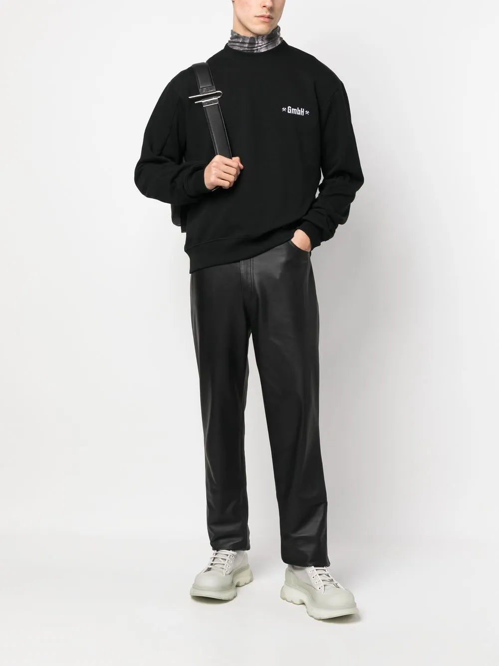 Logo-Embroidered Crew-Neck Sweatshirt