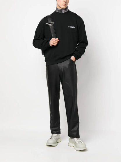 Logo-Embroidered Crew-Neck Sweatshirt