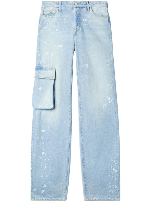 Toybox Painted Wide-Leg Jeans