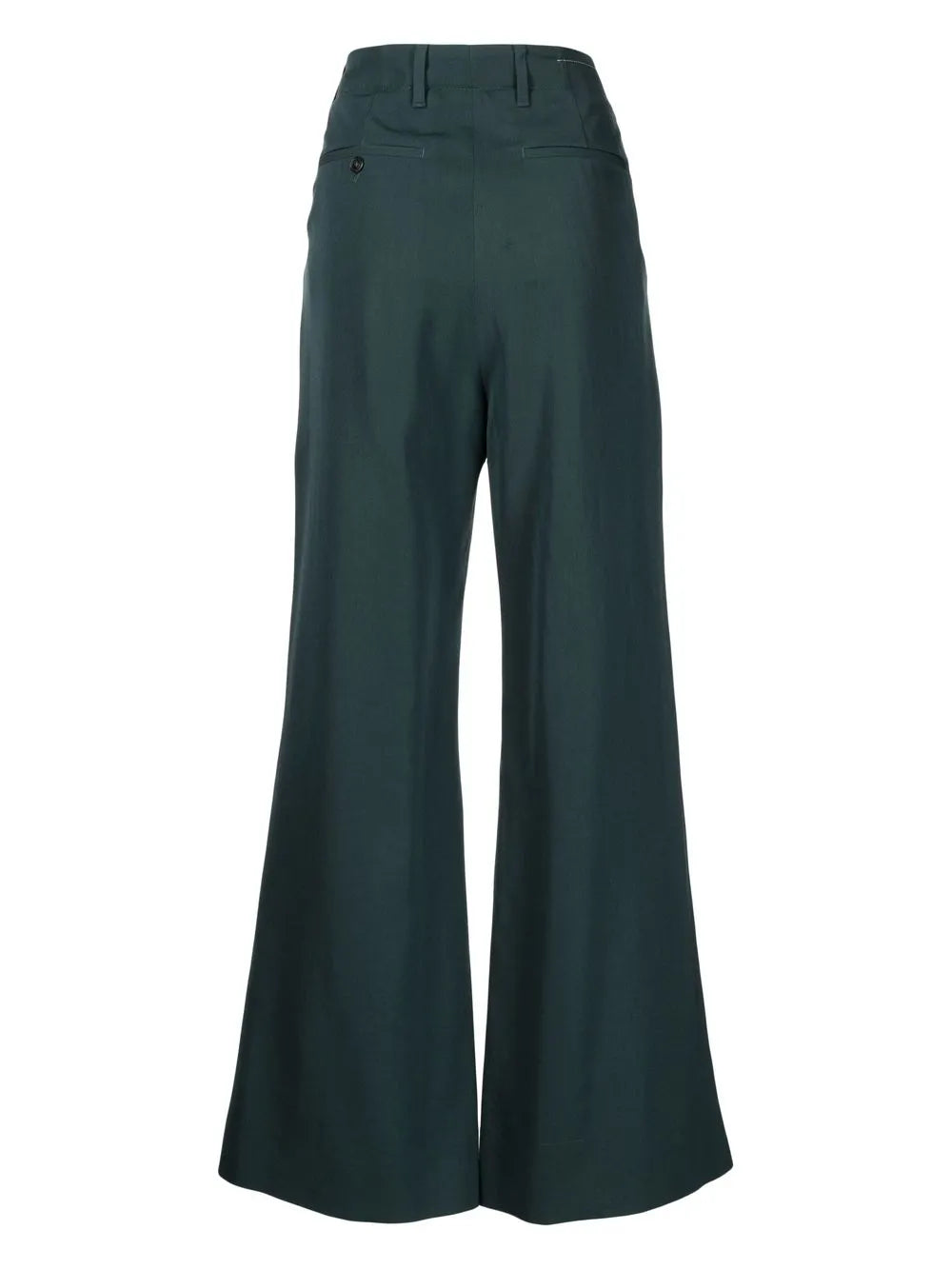 High-Waisted Flared Trousers