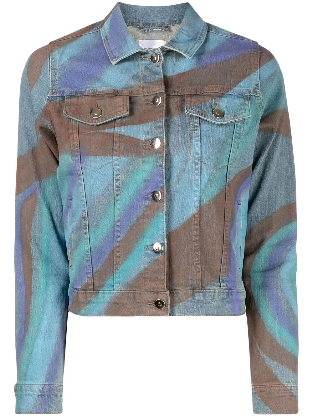 Graphic-Print Denim Jacket