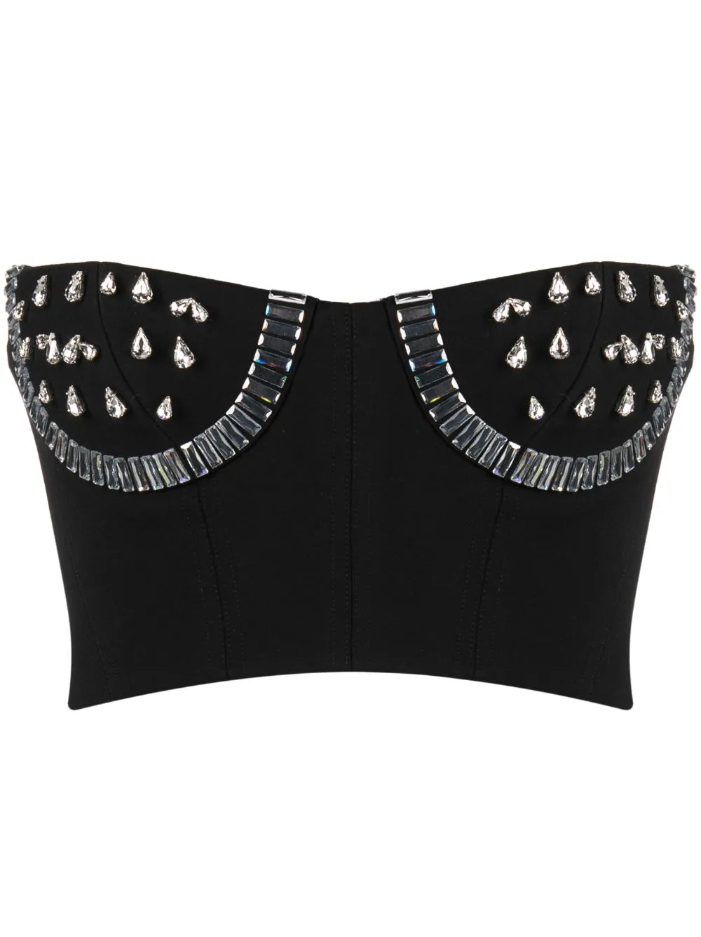 Crystal-Embellished Bustier Top