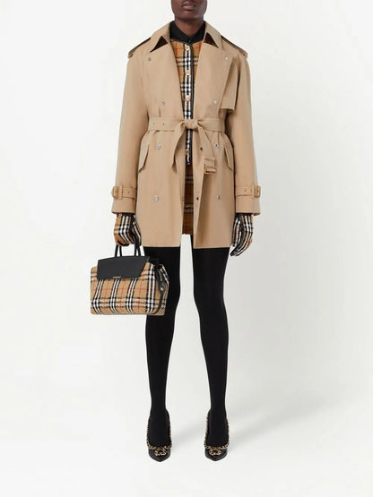 Bonded Cotton Gabardine Trench Coat
