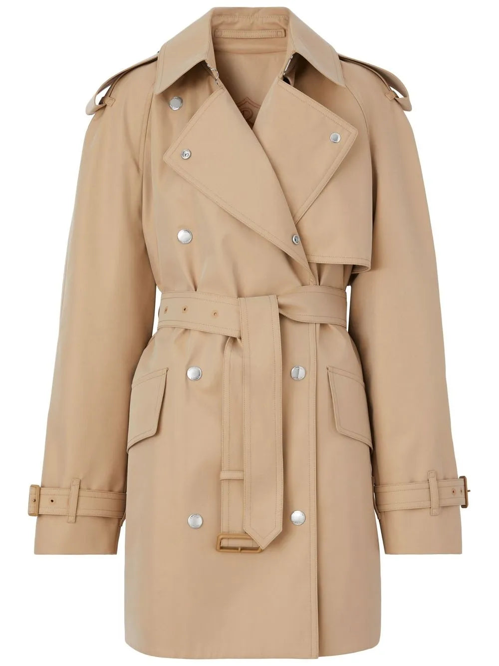Bonded Cotton Gabardine Trench Coat