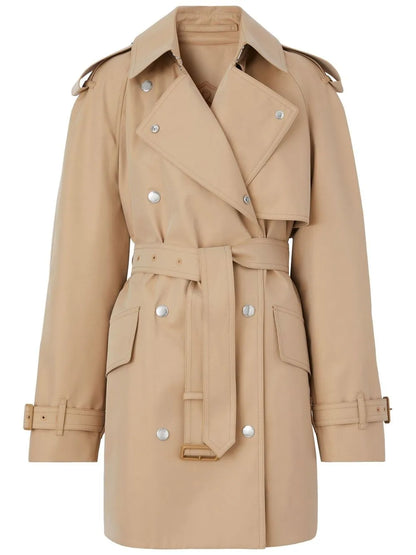 Bonded Cotton Gabardine Trench Coat