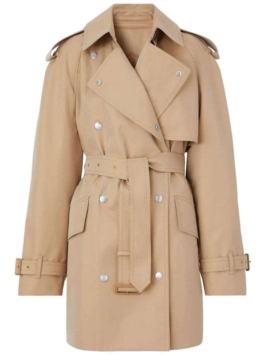 Bonded Cotton Gabardine Trench Coat
