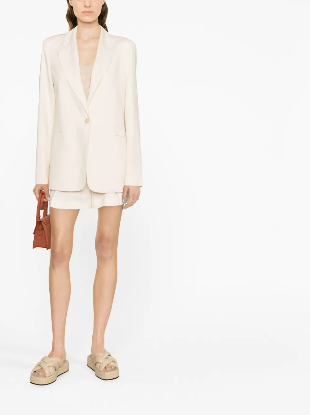 Single-Breasted Long-Sleeve Blazer